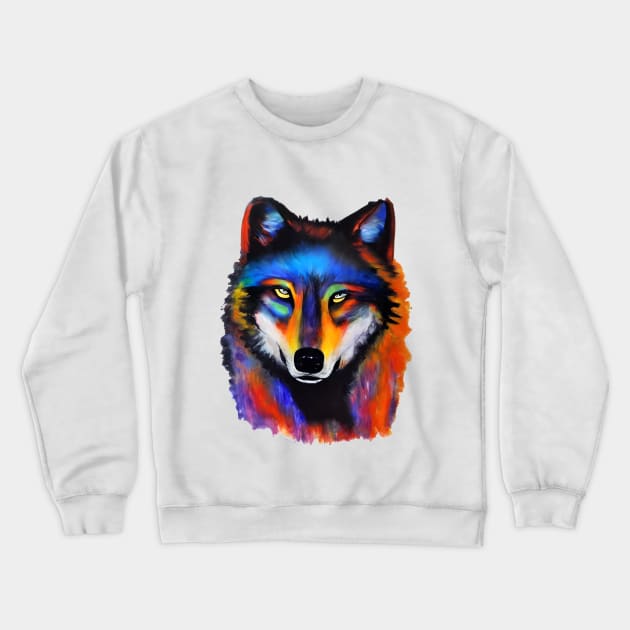 Yellowstone Wolf Crewneck Sweatshirt by popkulturniy